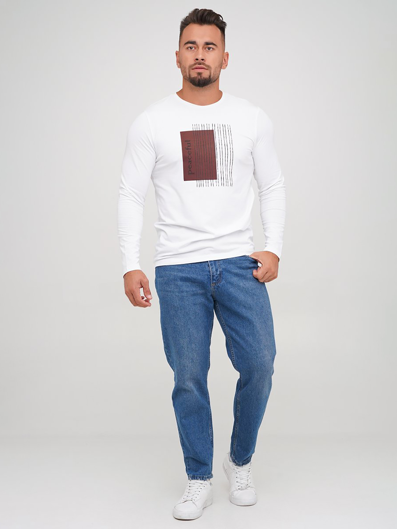 Лонгслів Trend Collection модель TC6617WhiteSVTRMN Фото