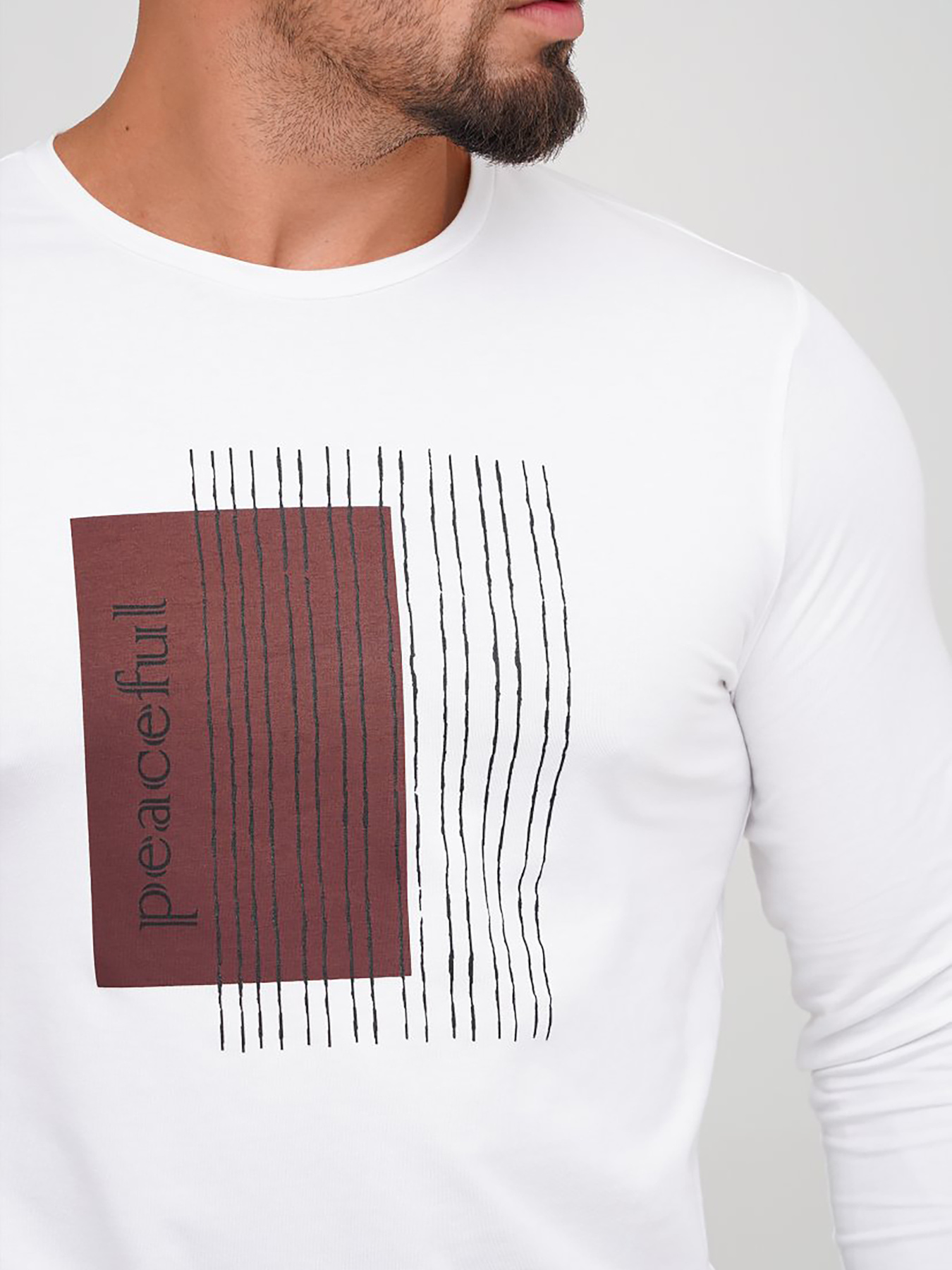 Лонгслів Trend Collection модель TC6617WhiteSVTRMN Фото