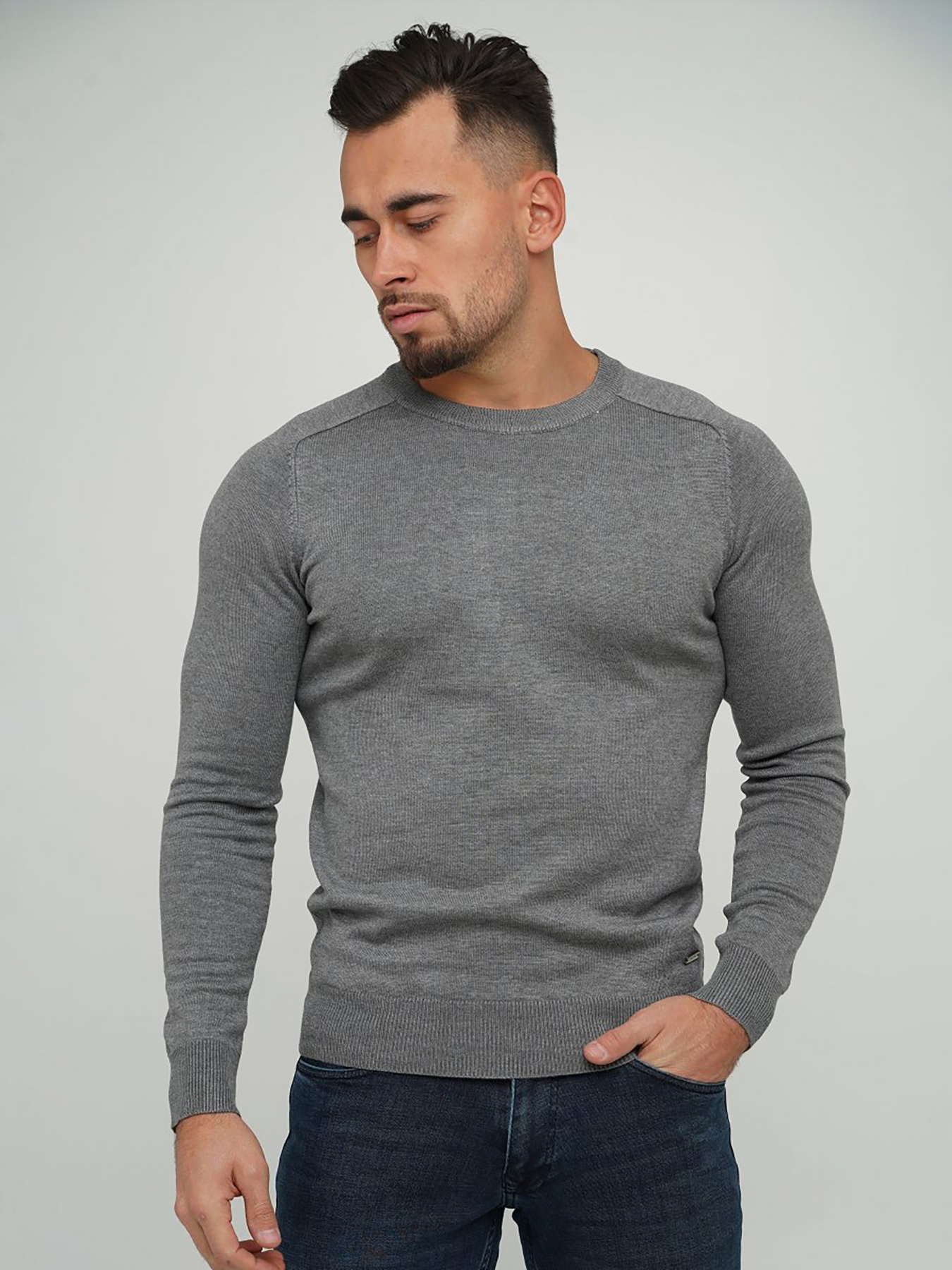 Джемпер Trend Collection модель TC5851GreySVTRMN Фото