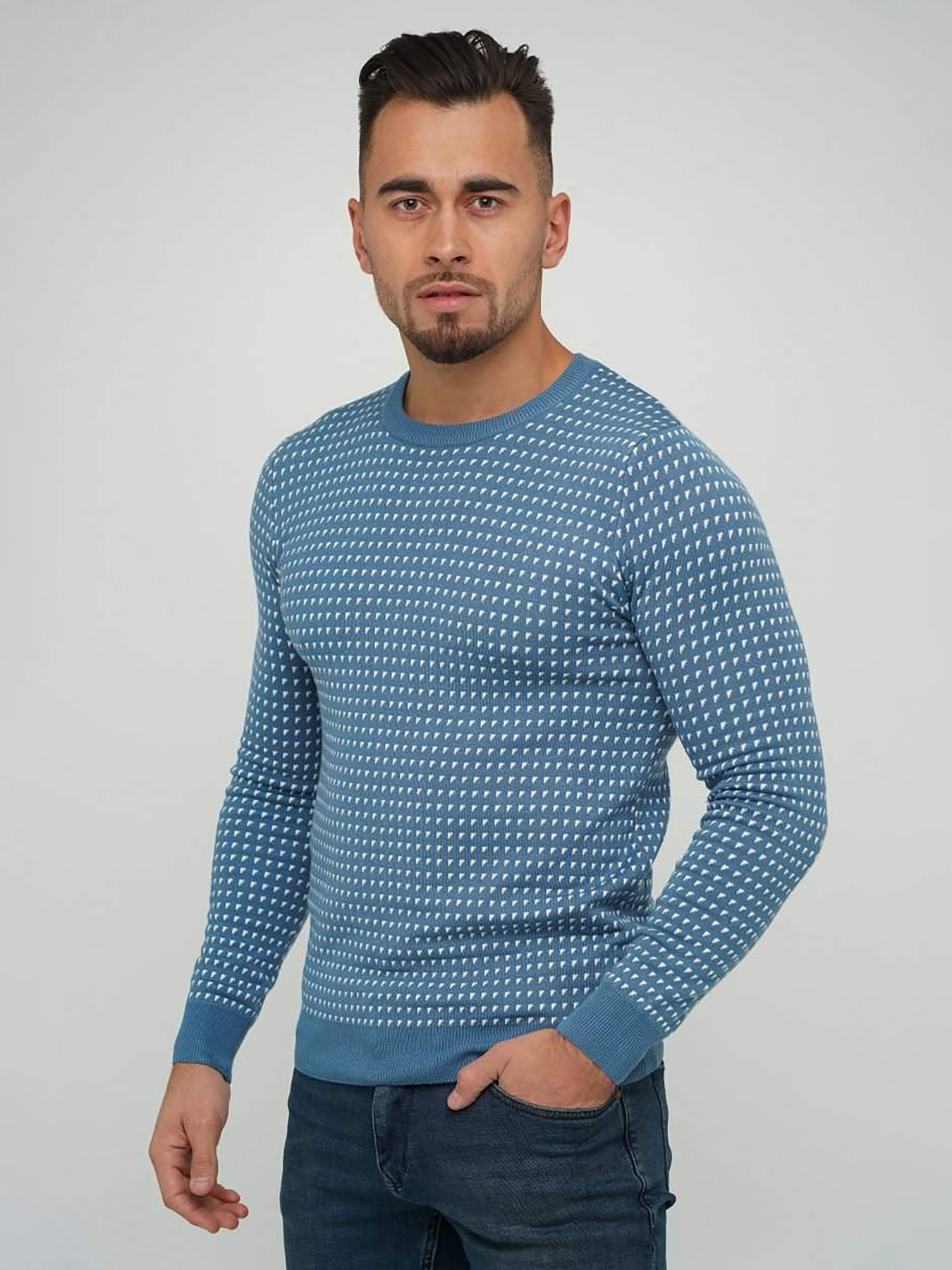 Джемпер Trend Collection модель TC5809LightBlueSVTRMN Фото