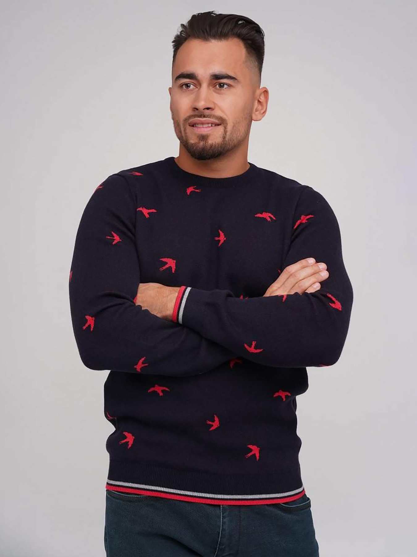 Джемпер Trend Collection модель TC5741BlackSVTRMN Фото