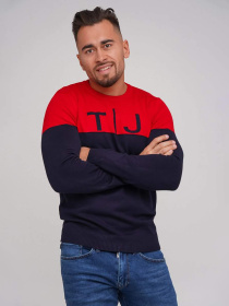 Джемпер Trend Collection модель TC5676RedBlueSVTRMN Джемпер Trend Collection модель TC5676RedBlueSVTRMN Фото