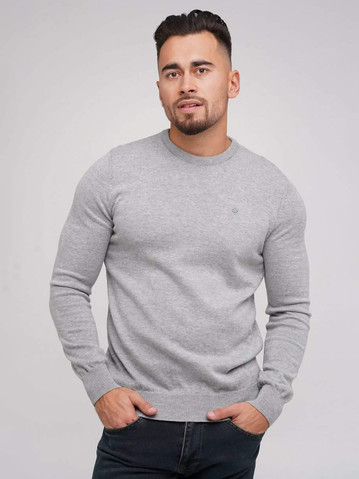 Джемпер Trend Collection модель TC5634LightGreySVTRMN Фото