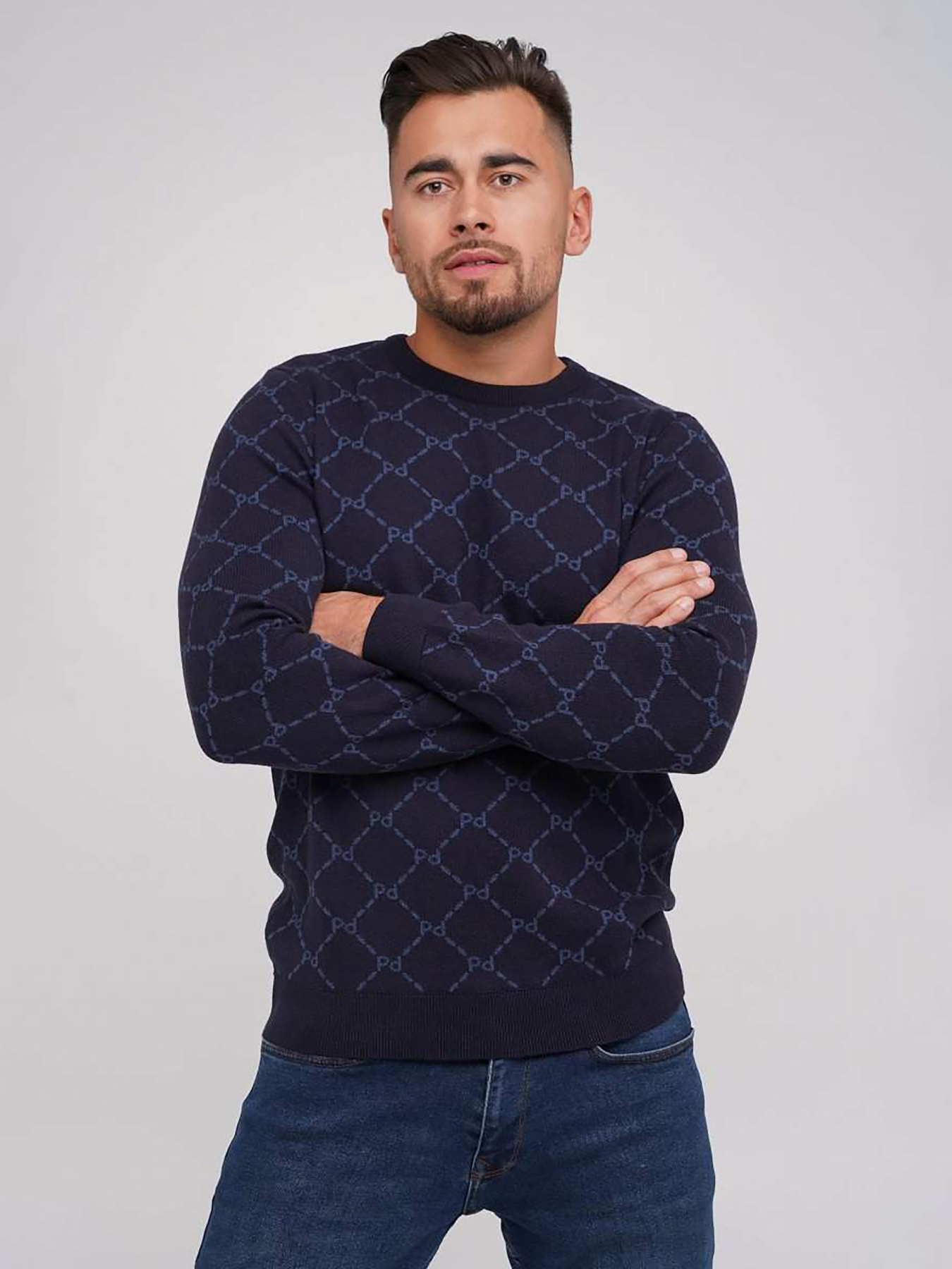 Джемпер Trend Collection модель TC5612DarkBlueSVTRMN Фото