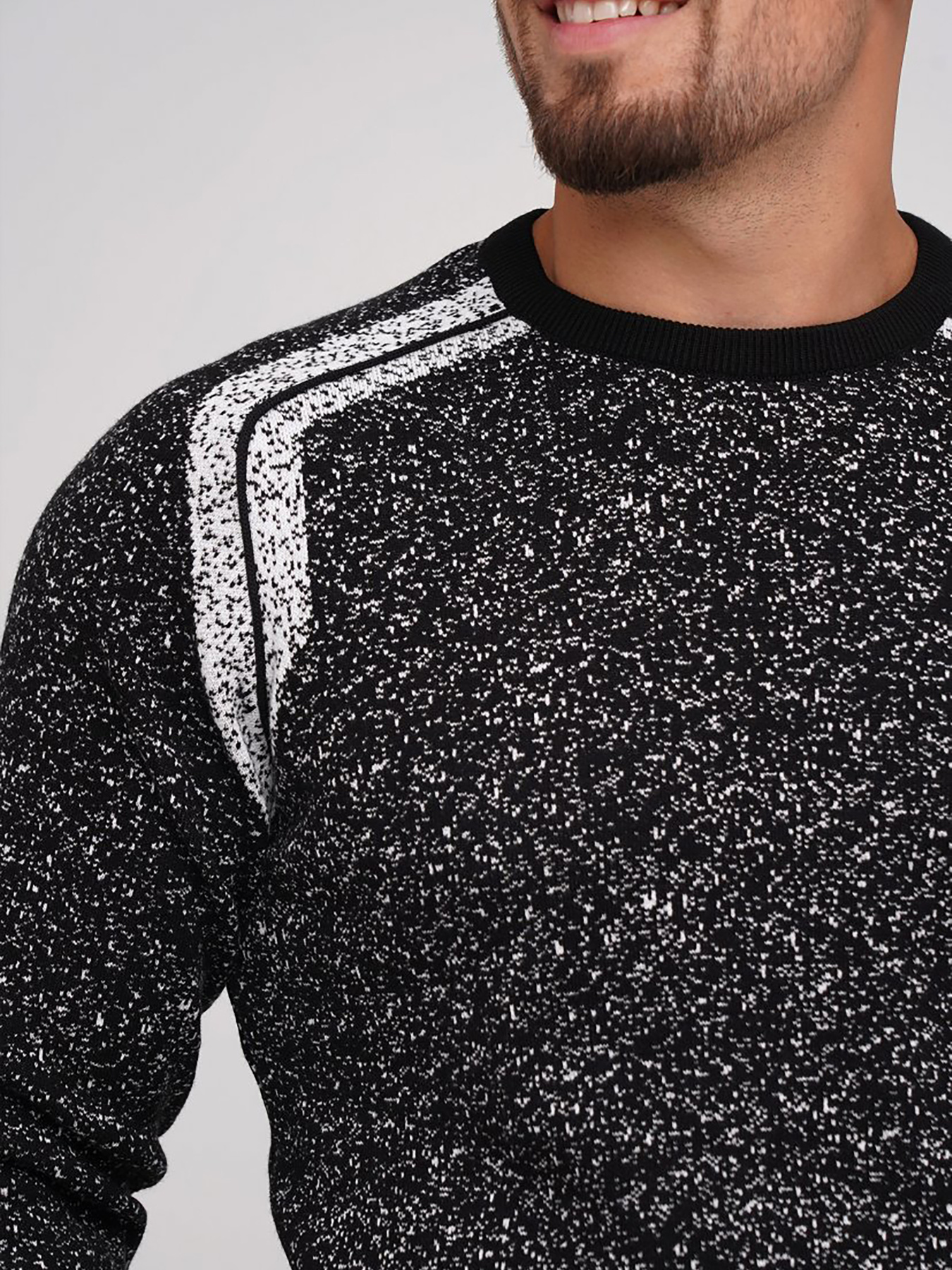 Джемпер Trend Collection модель TC5608BlackWhiteSVTRMN Джемпер Trend Collection модель TC5608BlackWhiteSVTRMN Фото