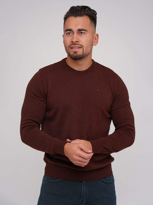 Джемпер Trend Collection модель TC5377DarkBrownSVTRMN Фото