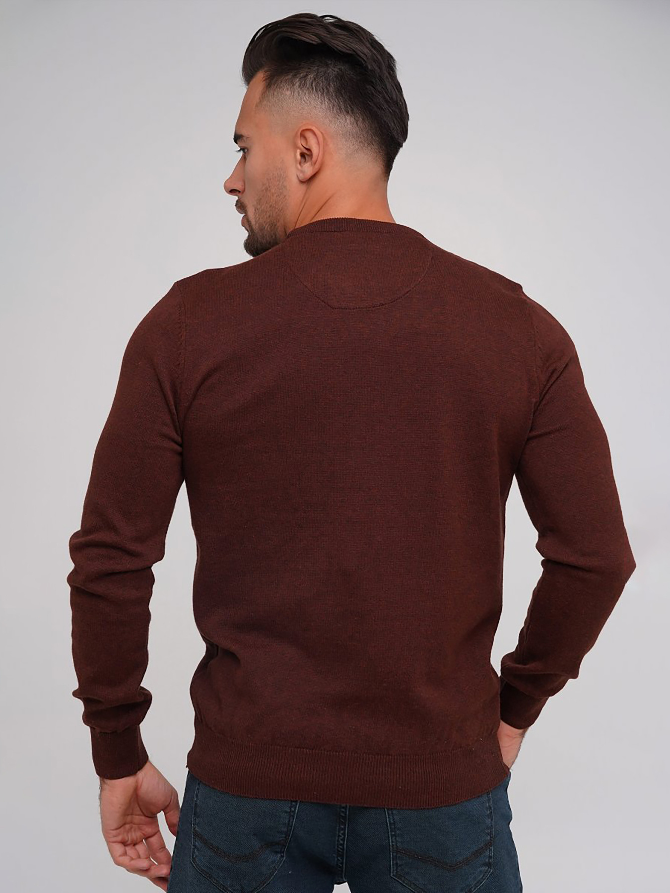 Джемпер Trend Collection модель TC5377DarkBrownSVTRMN Фото