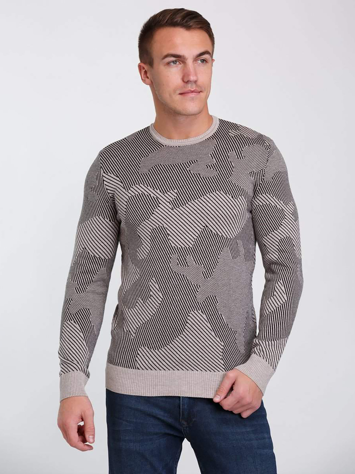 Джемпер Trend Collection модель TC3064BeigeSVTRMN Фото