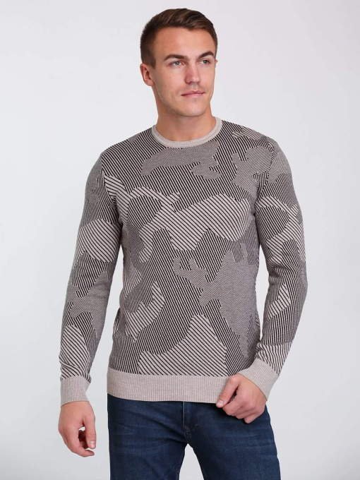 Джемпер Trend Collection модель TC3064BeigeSVTRMN Фото