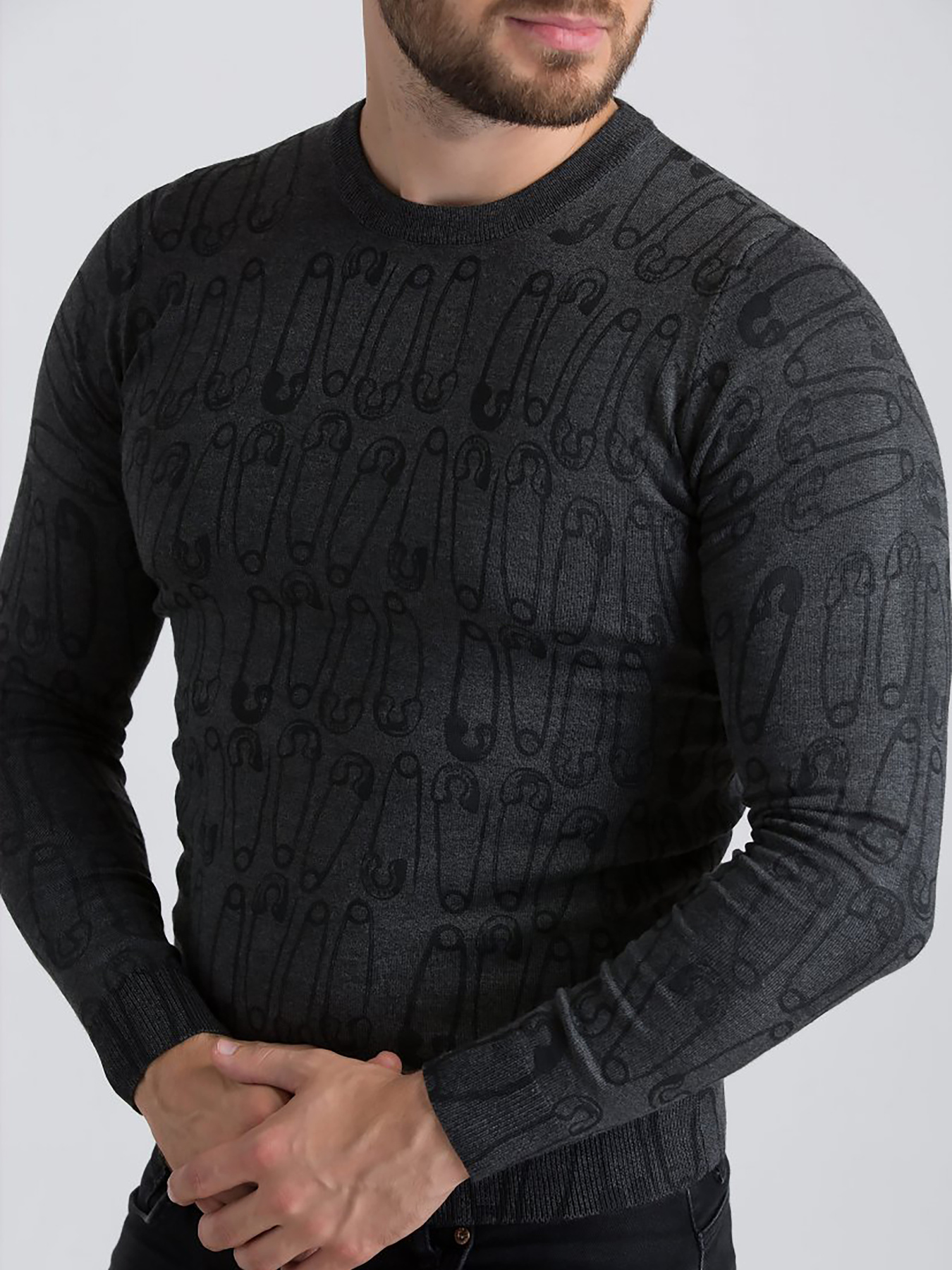 Джемпер Trend Collection модель TC1468GreySVTRMN Фото