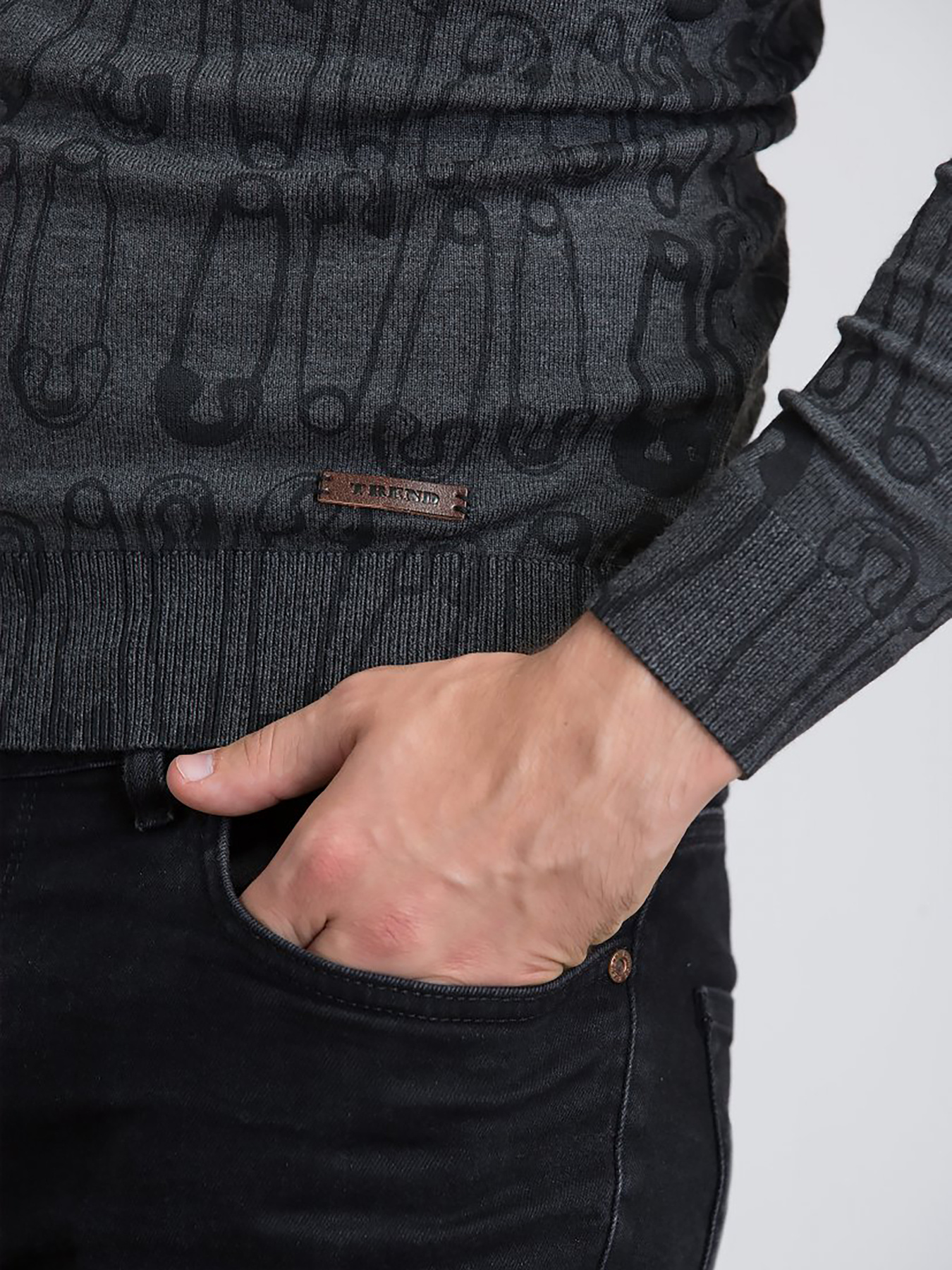 Джемпер Trend Collection модель TC1468GreySVTRMN Фото