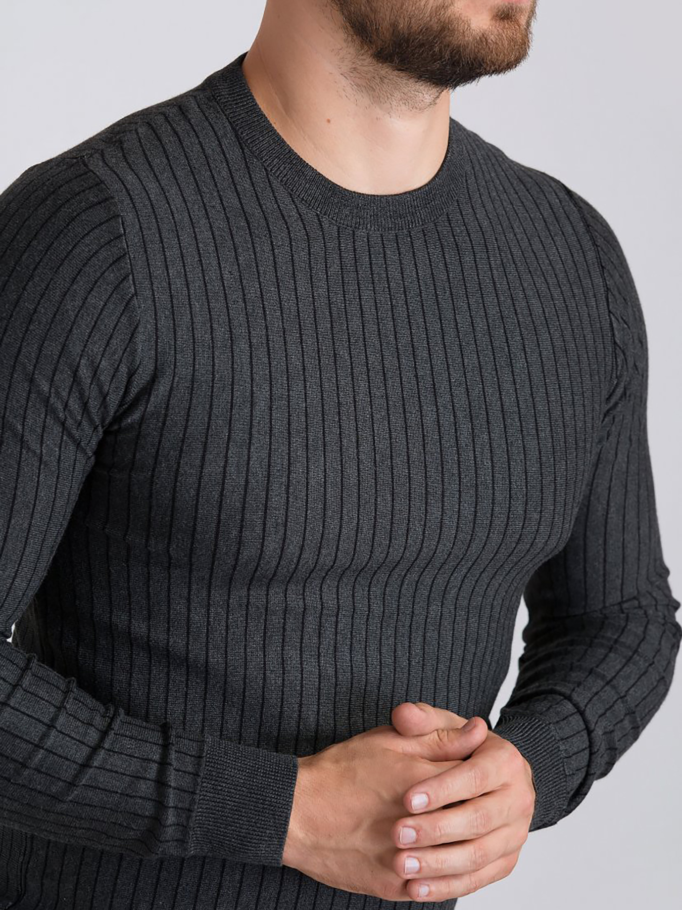 Джемпер Trend Collection модель TC1456GreySVTRMN Джемпер Trend Collection модель TC1456GreySVTRMN Фото