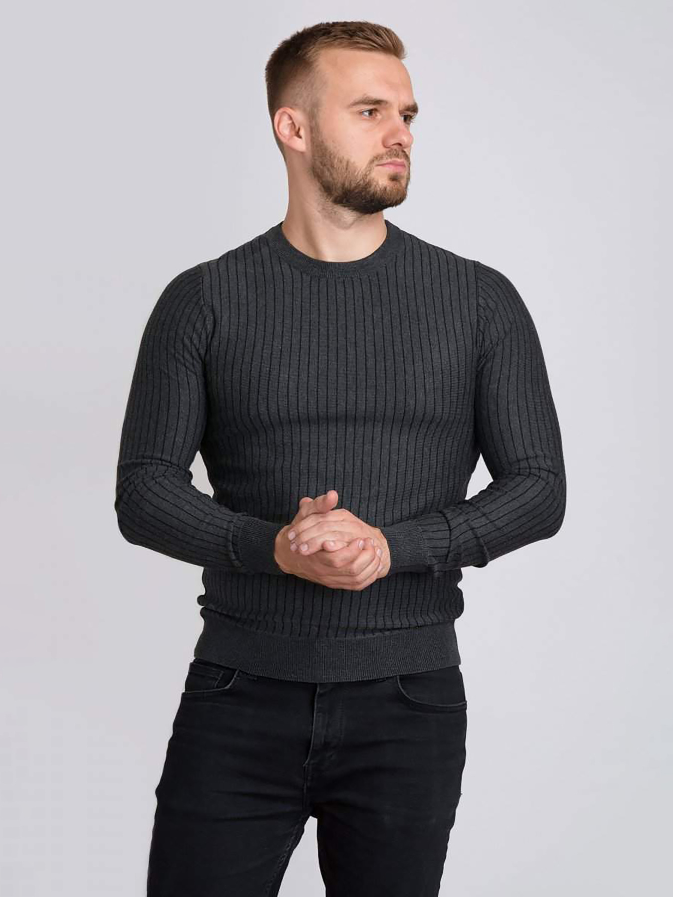 Джемпер Trend Collection модель TC1456GreySVTRMN Джемпер Trend Collection модель TC1456GreySVTRMN Фото