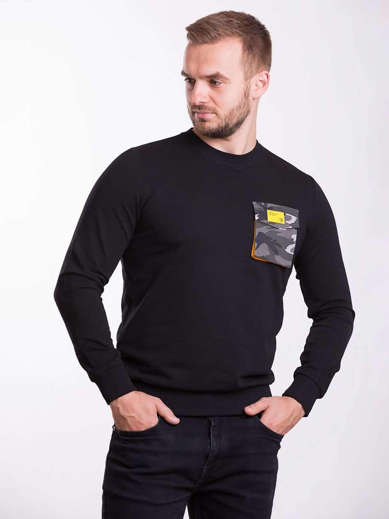 Джемпер Trend Collection модель TC1253BlackSVTRMN Фото