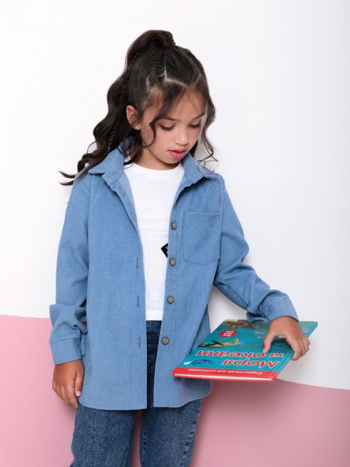 Сорочка повсякденна ISSA Plus модель CD-455_blue Фото