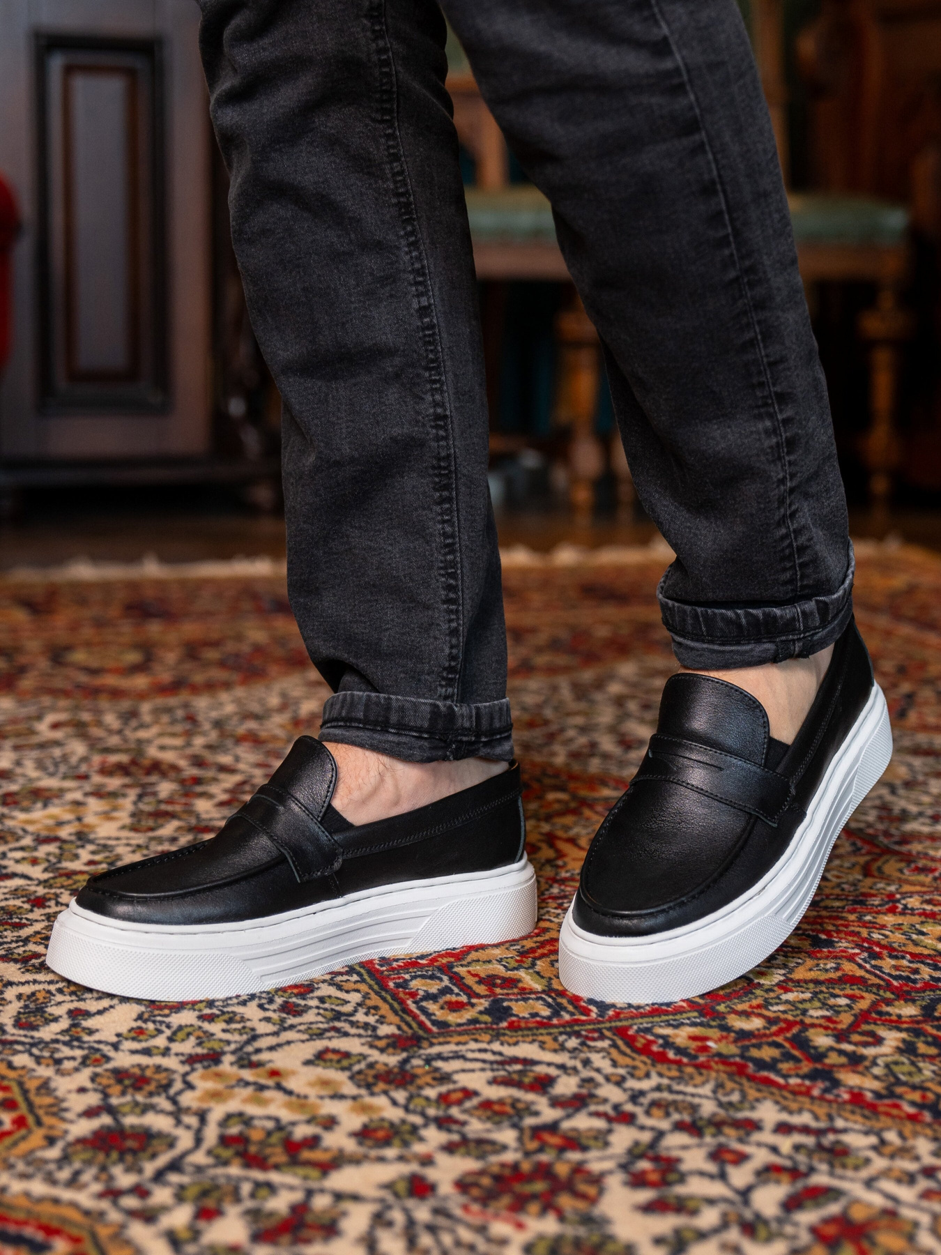 Лоферы Legessy модель JERSEY_BLACK Фото