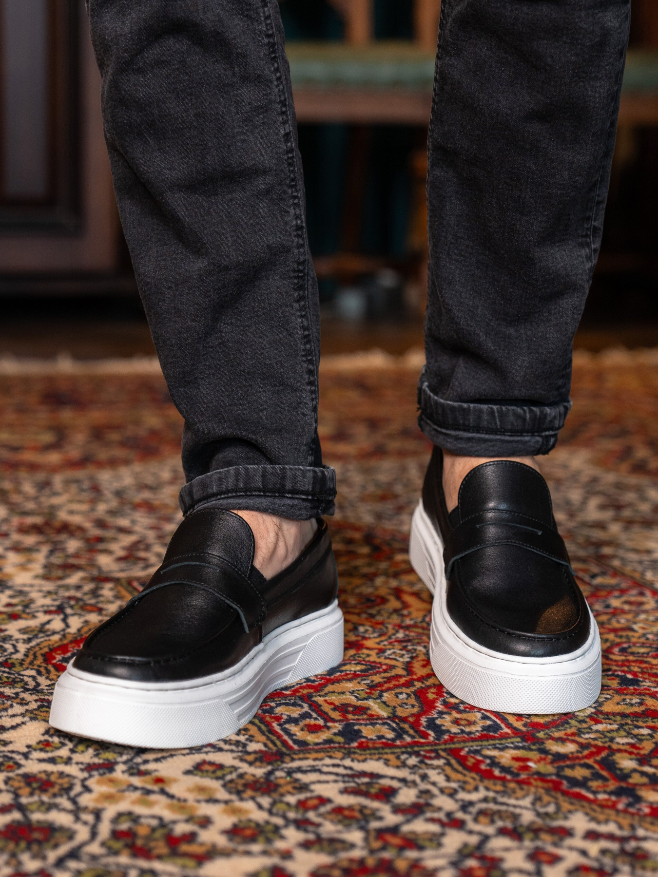 Лоферы Legessy модель JERSEY_BLACK Фото