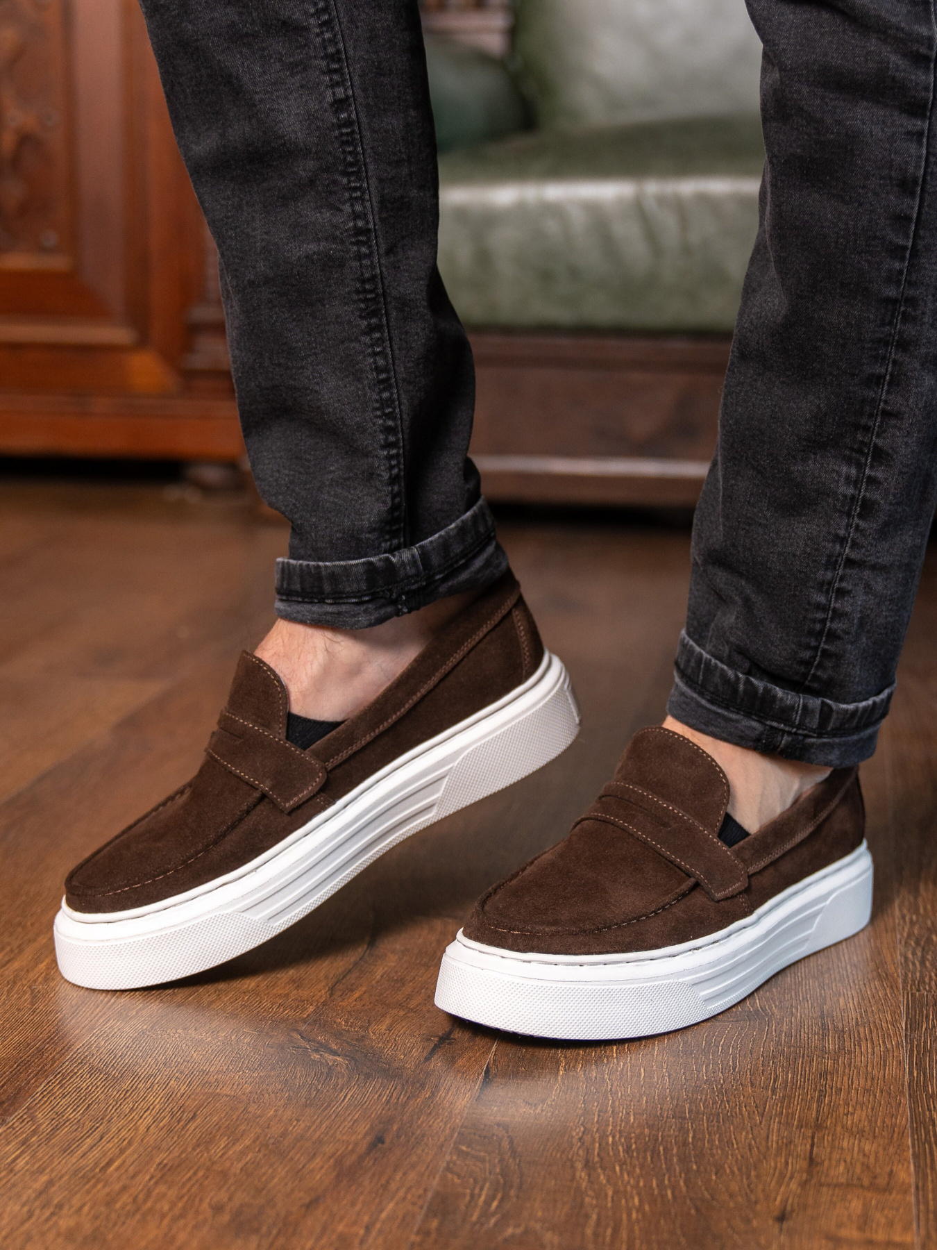 Лоферы Legessy модель JERSEY_COFFEE Фото