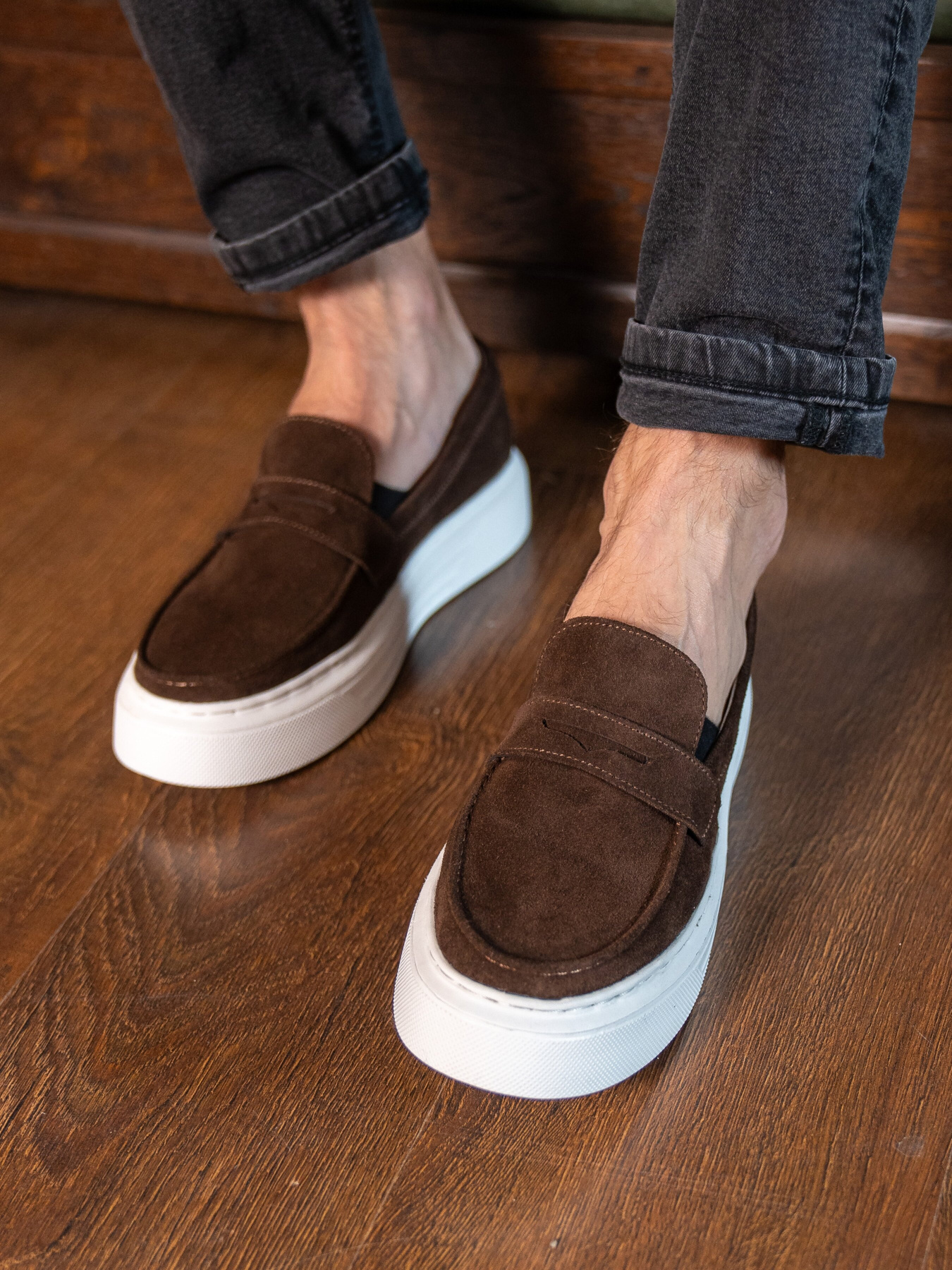 Лоферы Legessy модель JERSEY_COFFEE Фото