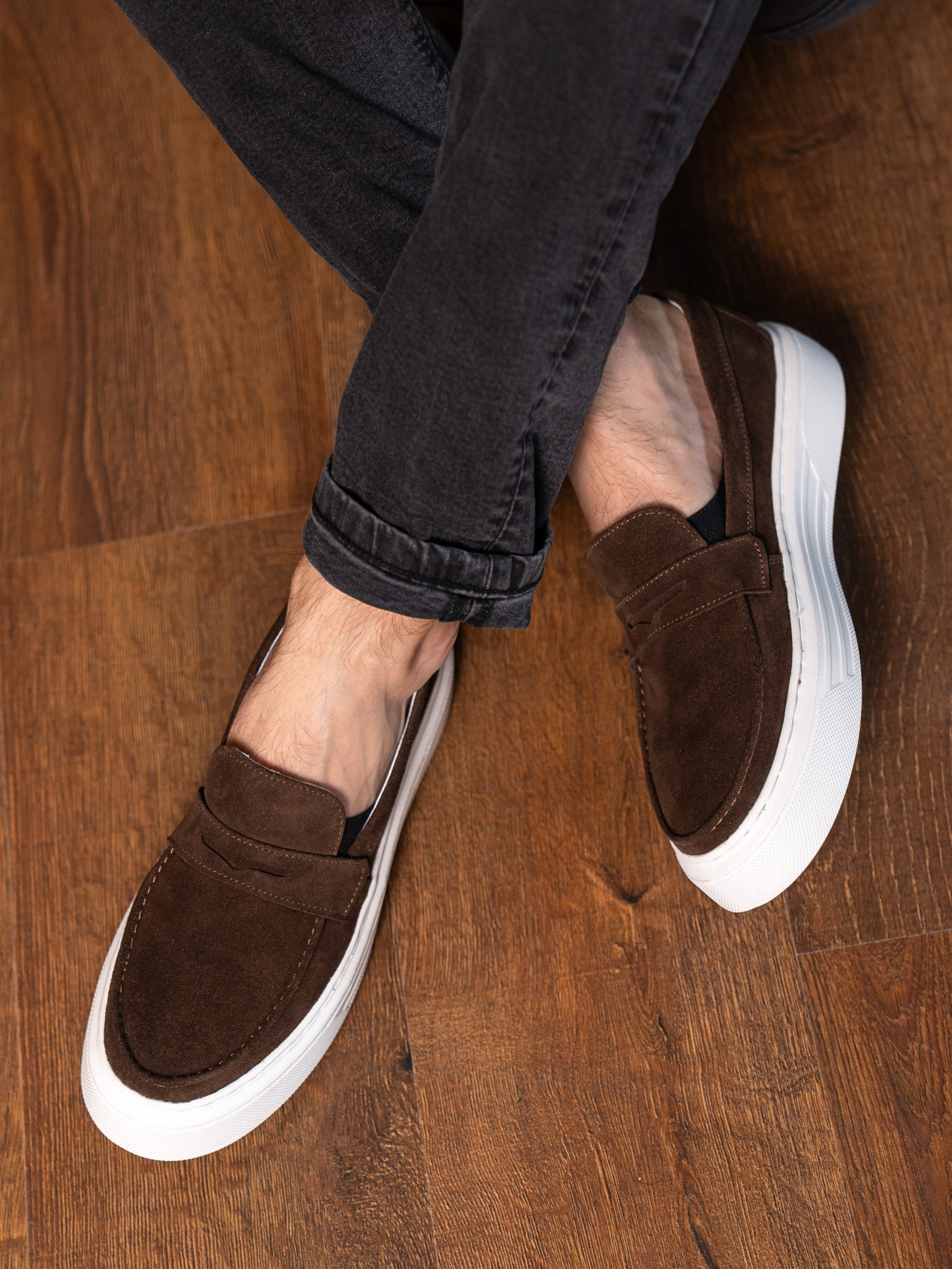 Лоферы Legessy модель JERSEY_COFFEE Фото