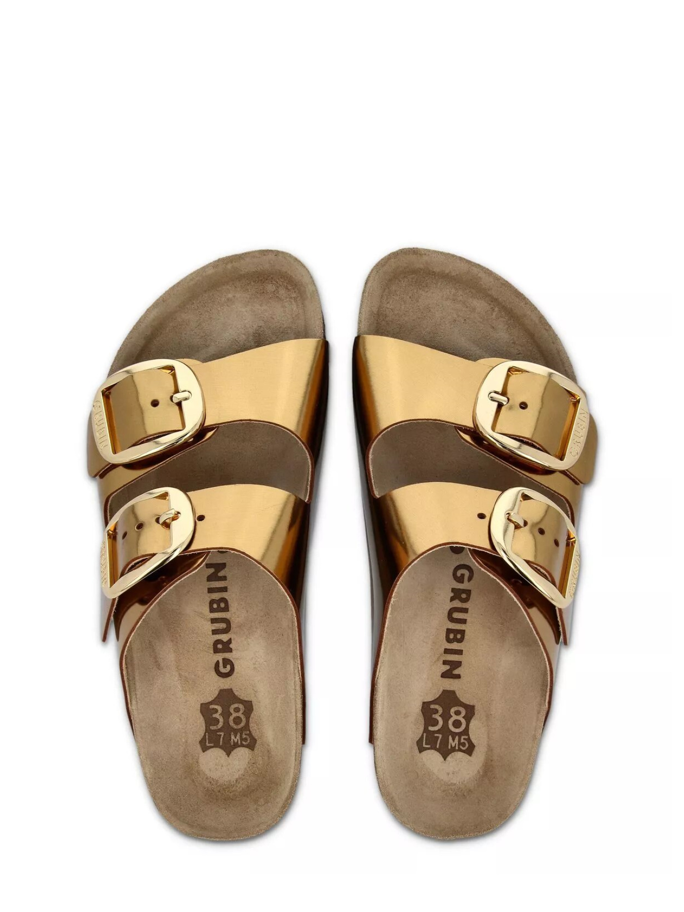 Шлепанцы Grubin модель gr-319367_gold Фото