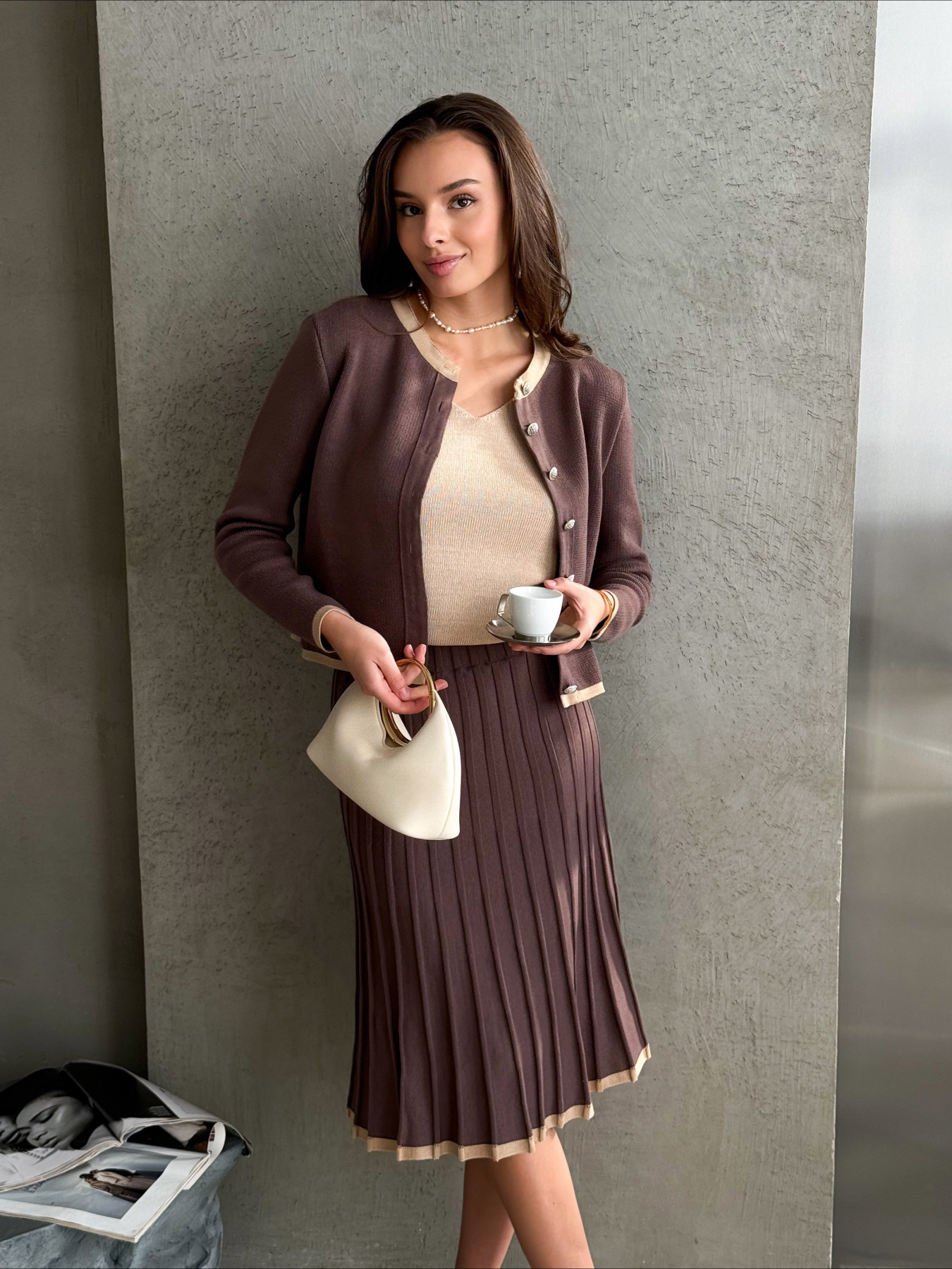 Спідниця міді ART KNIT модель 38611 Фото