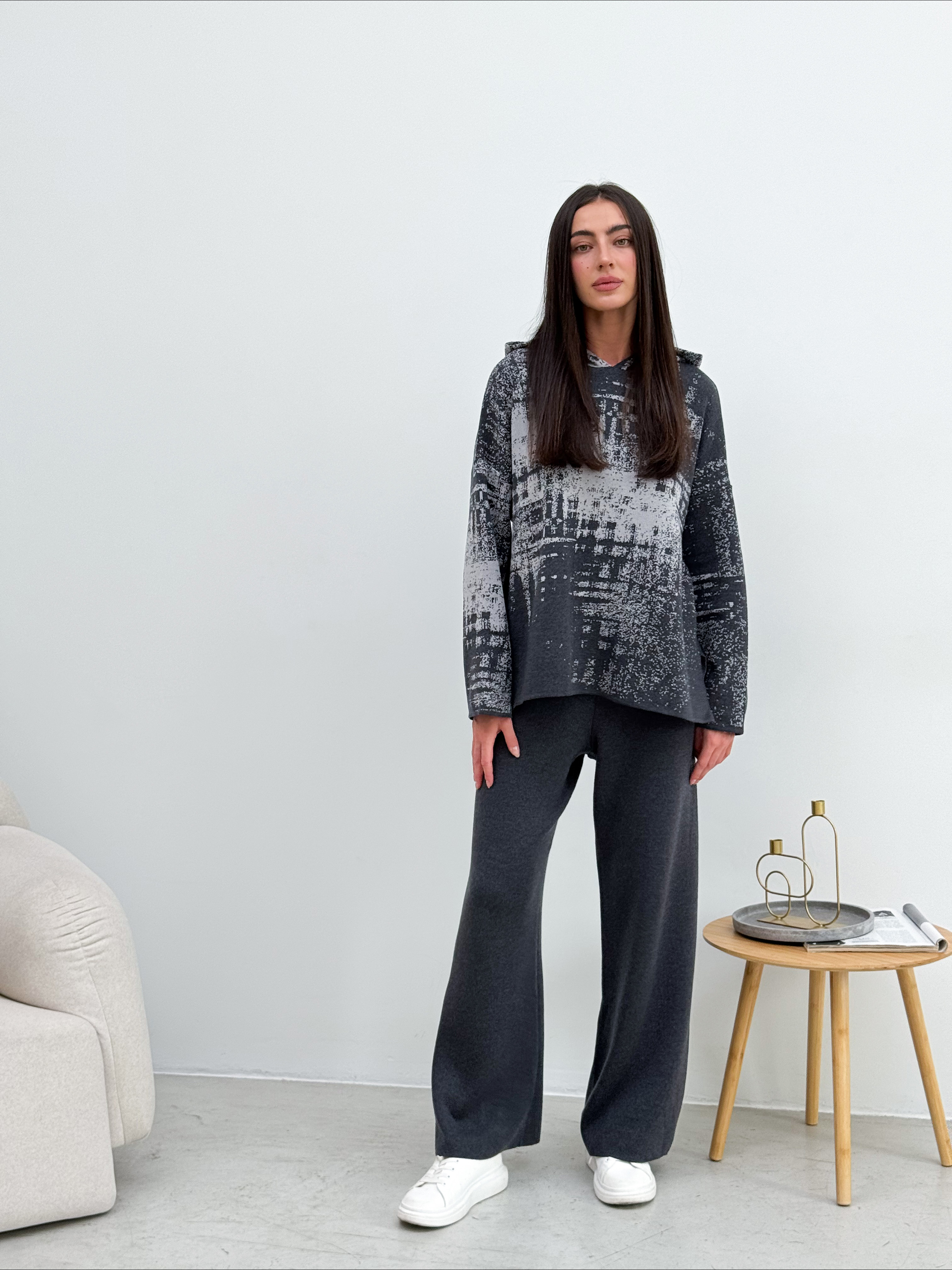 Бавовняні Жіночі Штани ART KNIT  (599284) колір сірий ART KNIT - купити в Україні