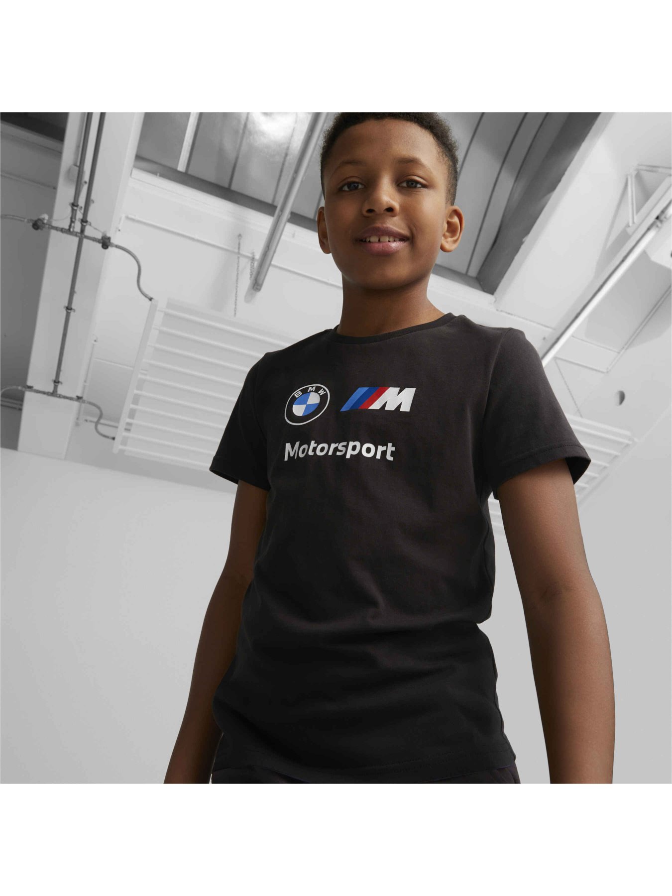 Футболка PUMA Bmw Mms Kids Ess Logo Tee модель 538315 Фото