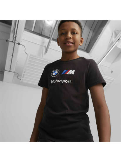 Футболка PUMA Bmw Mms Kids Ess Logo Tee модель 538315 — фото 3 - INTERTOP