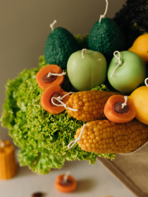 Ароматическая свеча "Яблоко", аромат - Яблоко макинтош, из натурального пчелиного воска Candle Design модель 190.3008 Фото