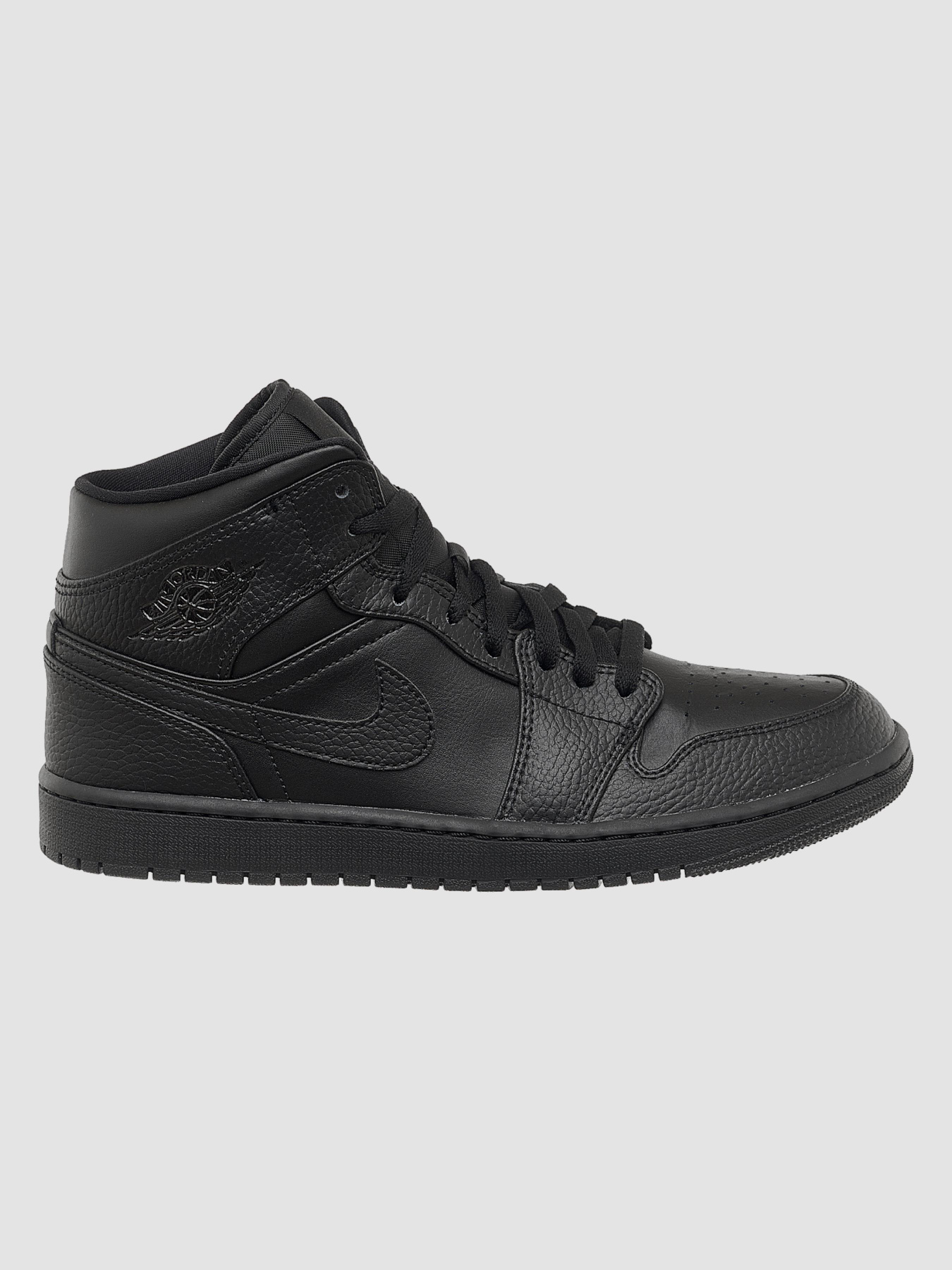 Кросівки Jordan 1 Mid Triple Black модель 554724-091 Фото