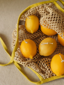 Ароматична свічка "Лимон", аромат - Лемонграсс та лайм, з натурального бджолиного воску Candle Design модель 190.3009 Ароматична свічка "Лимон", аромат - Лемонграсс та лайм, з натурального бджолиного воску Candle Design модель 190.3009 Фото