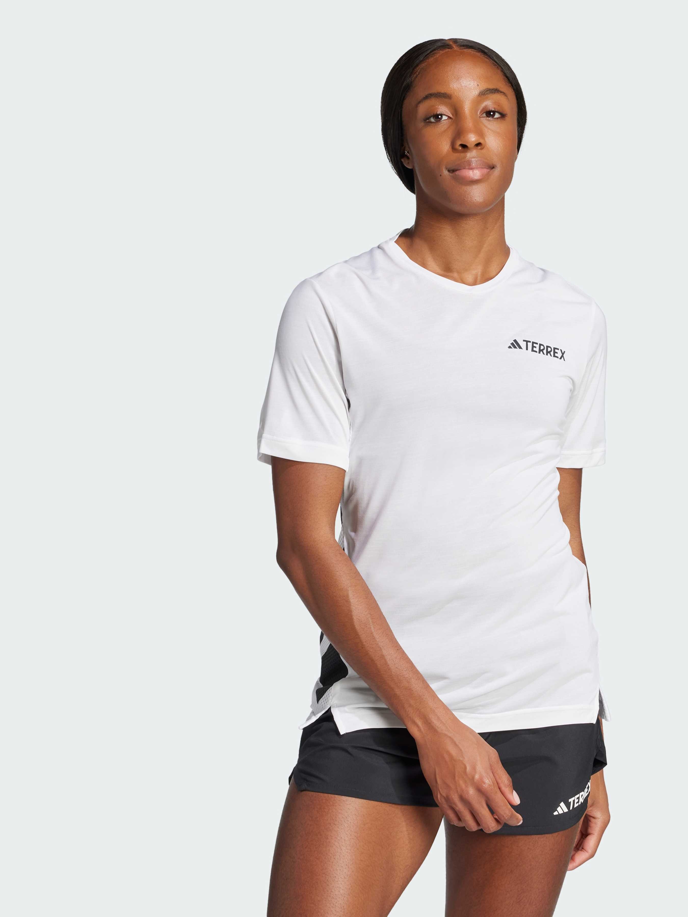 Жіноча Спортивна футболка adidas Terrex (JN8140) колір білий, матеріал поліестер adidas - купити в Україні