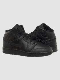 Кроссовки повседневные Jordan 1 Mid (Gs) модель 554725-091 Кроссовки повседневные Jordan 1 Mid (Gs) модель 554725-091 Фото