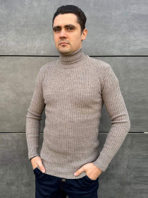 Водолазка Sun's House модель RG-32-golf-korichnevij-v-rubchik Фото