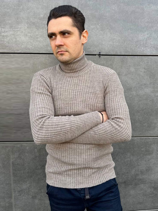 Водолазка Sun's House модель RG-32-golf-korichnevij-v-rubchik Фото