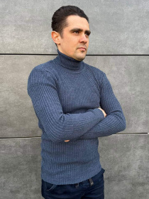 Водолазка Sun's House модель RG-31-golf-sinij-v-rubchik Фото