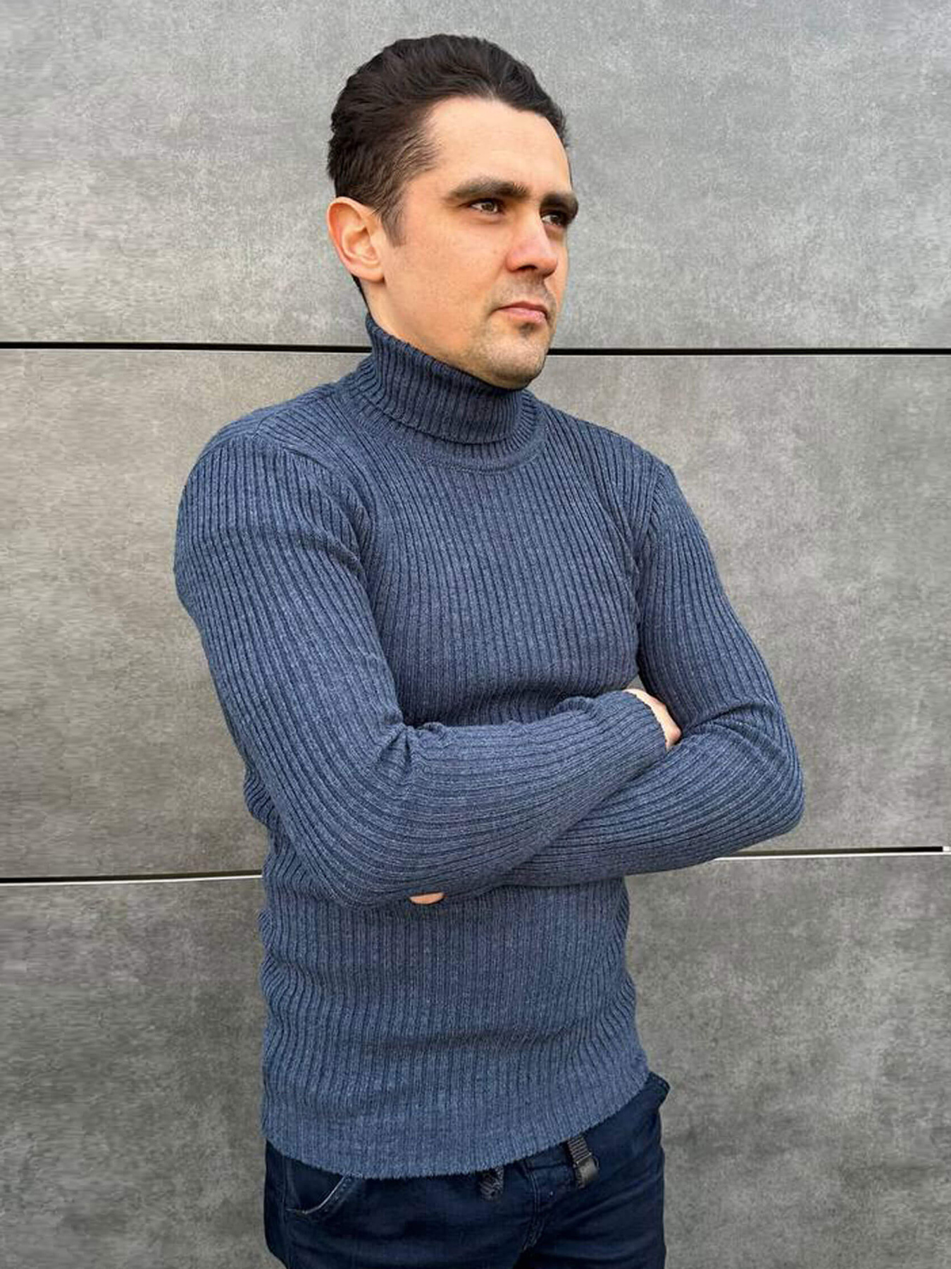 Водолазка Sun's House модель RG-31-golf-sinij-v-rubchik Фото