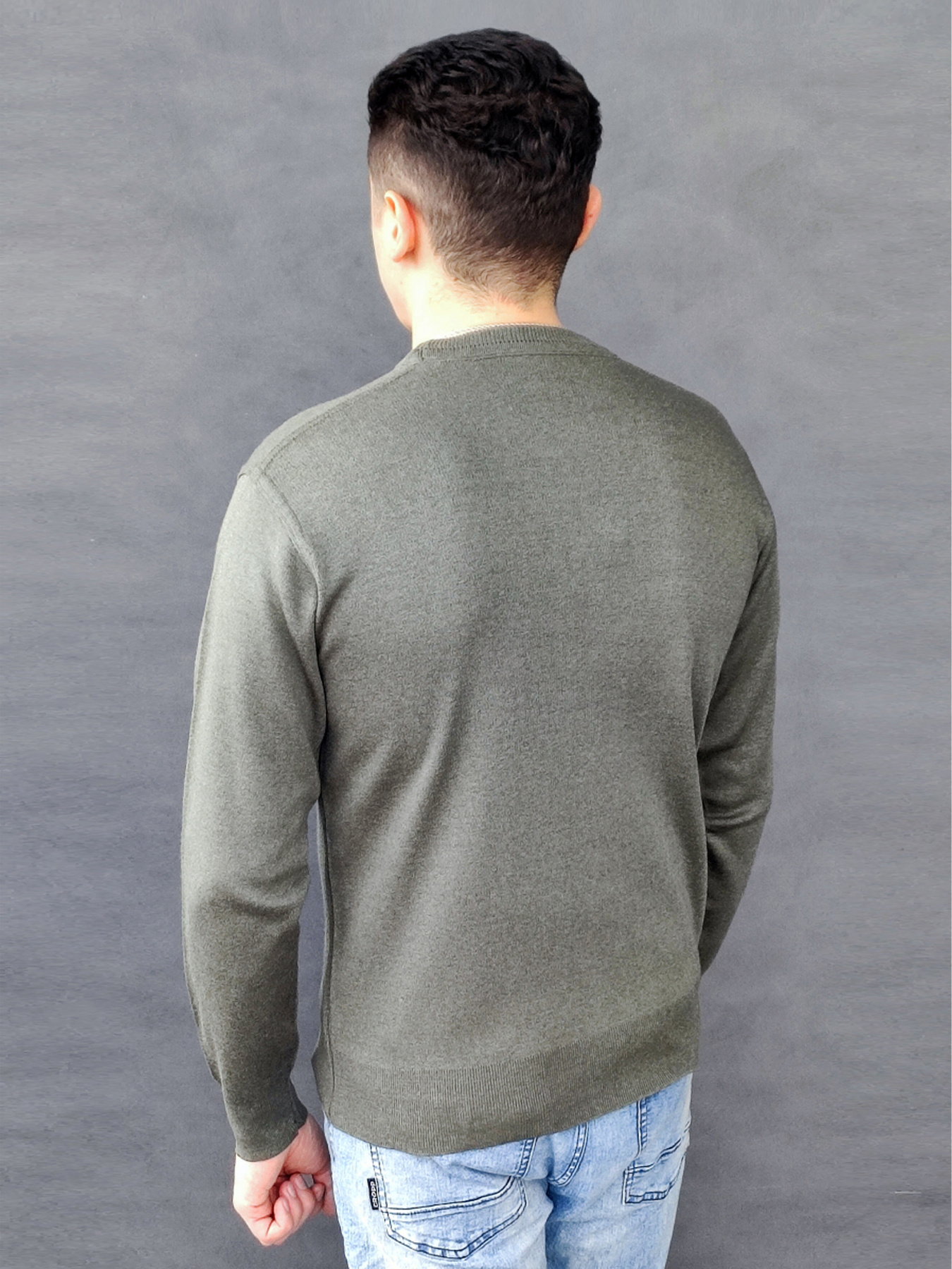 Джемпер Sun's House модель RG-68-svitshot-temno-zelenij Фото