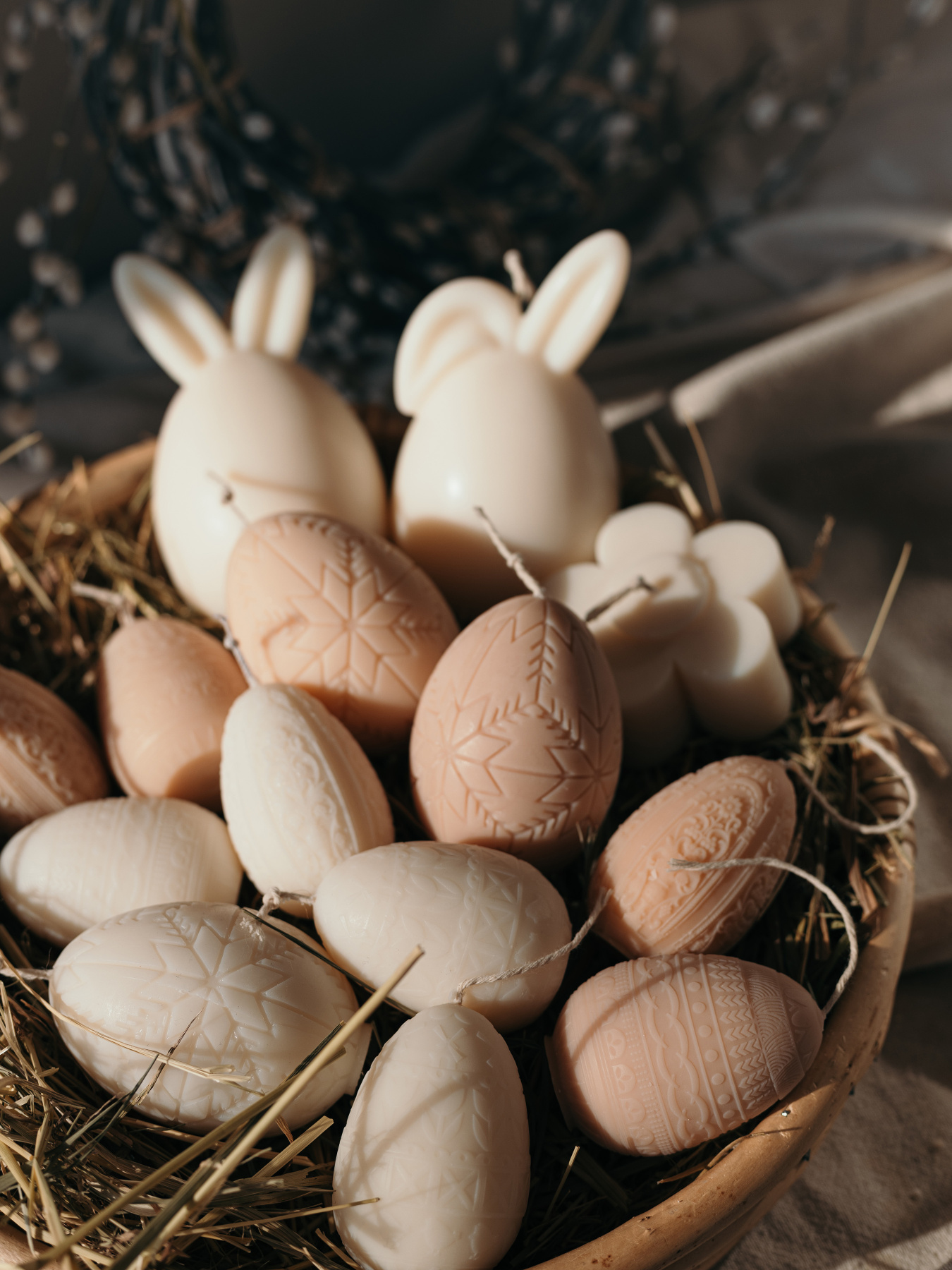 Набор ароматических свечей "Пасхальные сокровища" из натурального оливкового воска Candle Design модель 200.0094 Фото