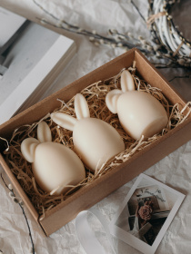 Набір ароматичних свічок "Великодні скарби", з натурального оливкового воску Candle Design модель 200.0094 Набір ароматичних свічок "Великодні скарби", з натурального оливкового воску Candle Design модель 200.0094 Фото