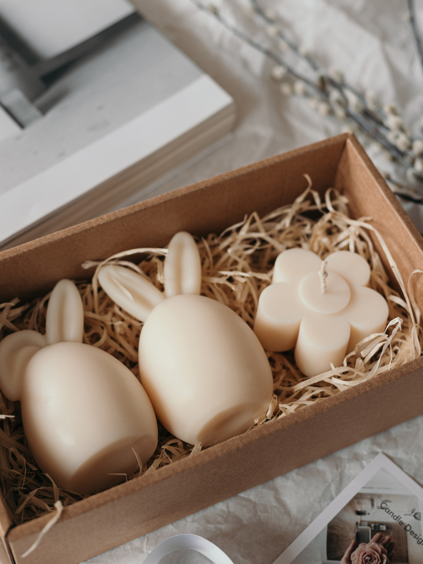 Набор ароматических свечей "Весенняя магия" из натурального оливкового воска Candle Design модель 200.0096 Фото