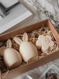 Набор ароматических свечей "Весенняя магия" из натурального оливкового воска Candle Design модель 200.0096 Фото