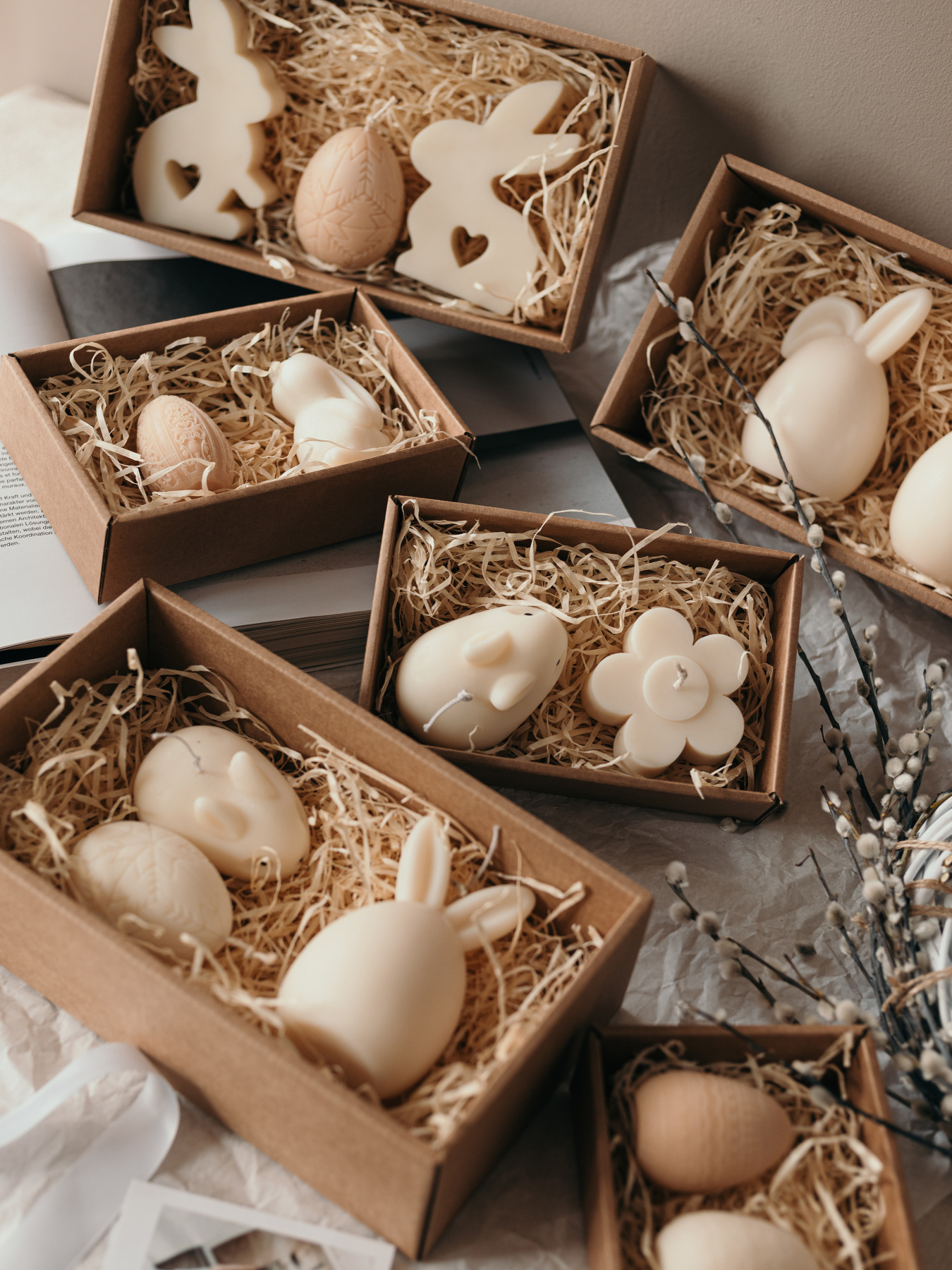 Набор ароматических свечей "Пасхальное чудо" из натурального оливкового воска Candle Design модель 200.0097 Фото