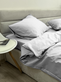 Комплект постельного белья Light Grey светло-серого цвета Ecotton модель 24553 Фото