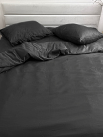 Комплект постільної білизни Black чорного кольору Ecotton модель 24554 Фото