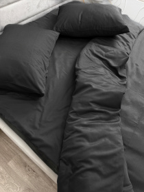 Комплект постельного белья Black чёрного цвета Ecotton модель 24554 Комплект постельного белья Black чёрного цвета Ecotton модель 24554 Фото