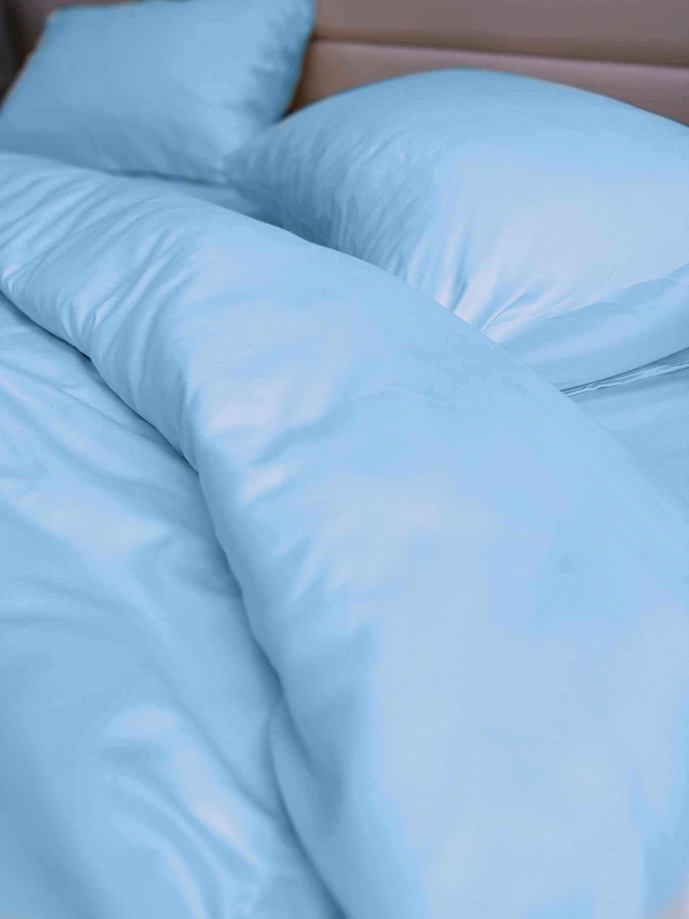 Комплект постельного белья Blue голубого цвета Ecotton модель 24557 Фото