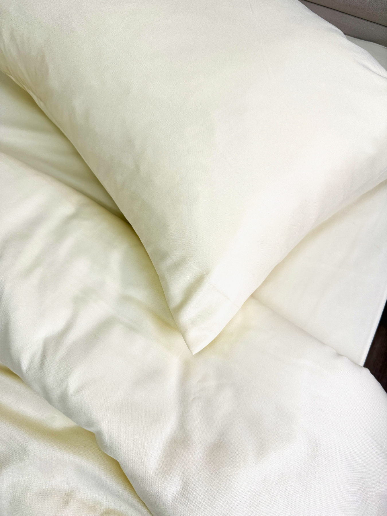 Комплект постельного белья Cream Yellow молочный Ecotton модель 24555 Фото