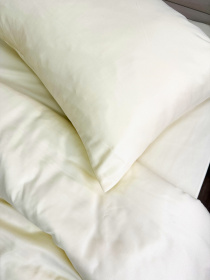 Комплект постельного белья Cream Yellow молочный Ecotton модель 24555 Фото